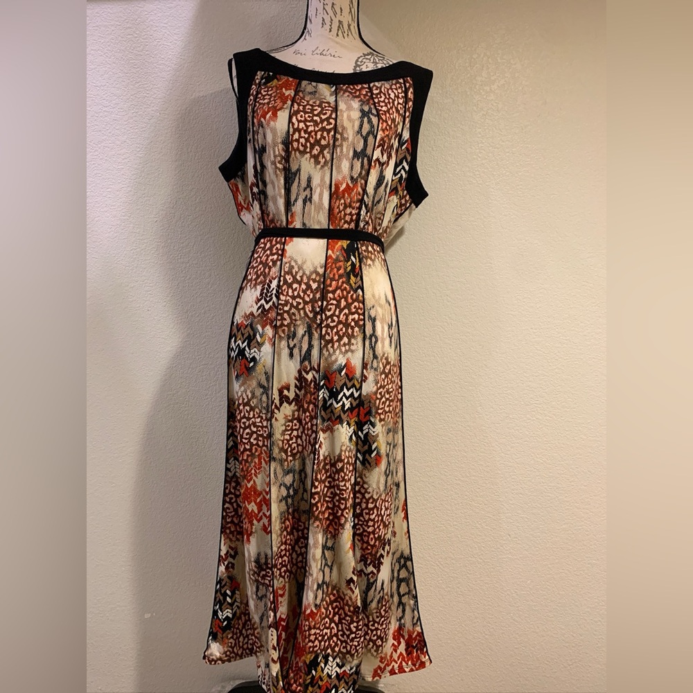 Perceptions Multicolor Patterned Maxi Dress - image 1